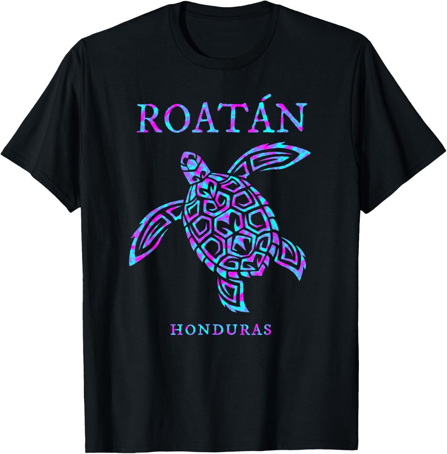 Roatan Honduras Sea Turtle Boys Girls Toddler T-Shirt - T-Shirt | Black