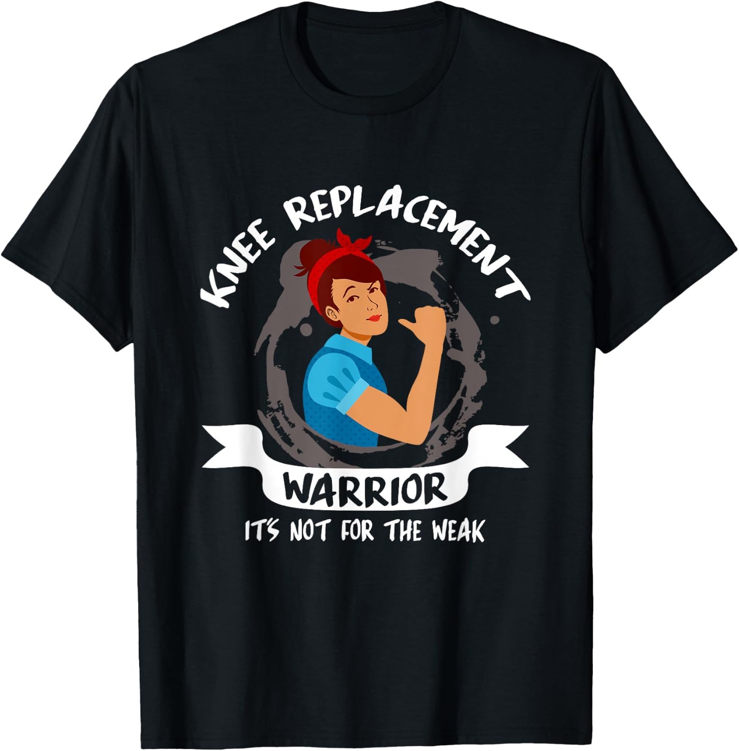 Funny Knee Replacement Surgery Recovery Get Well Gag Outfit T-Shirt - T-Shirt | Black