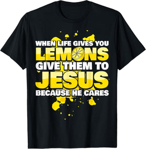 Jesus Christ - Saying Lemonades - Christian T-Shirt - T-Shirt | Black