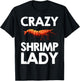 Best Shrimp Girls Culinary Chef Food Prawn Seafood T-Shirt - T-Shirt | Black