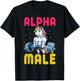 Alpha Male Men Unicorn Funny Weightlifting Workout Gym T-Shirt - T-Shirt | Black