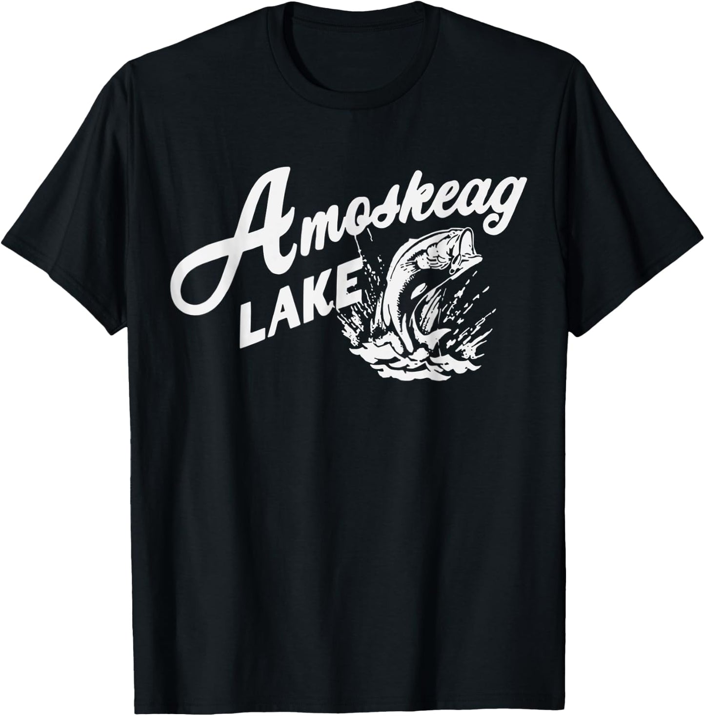 Amoskeag Lake New Hampshire T-Shirt - T-Shirt | Black