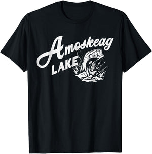 Amoskeag Lake New Hampshire T-Shirt - T-Shirt | Black