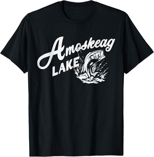 Amoskeag Lake New Hampshire T-Shirt - T-Shirt | Black