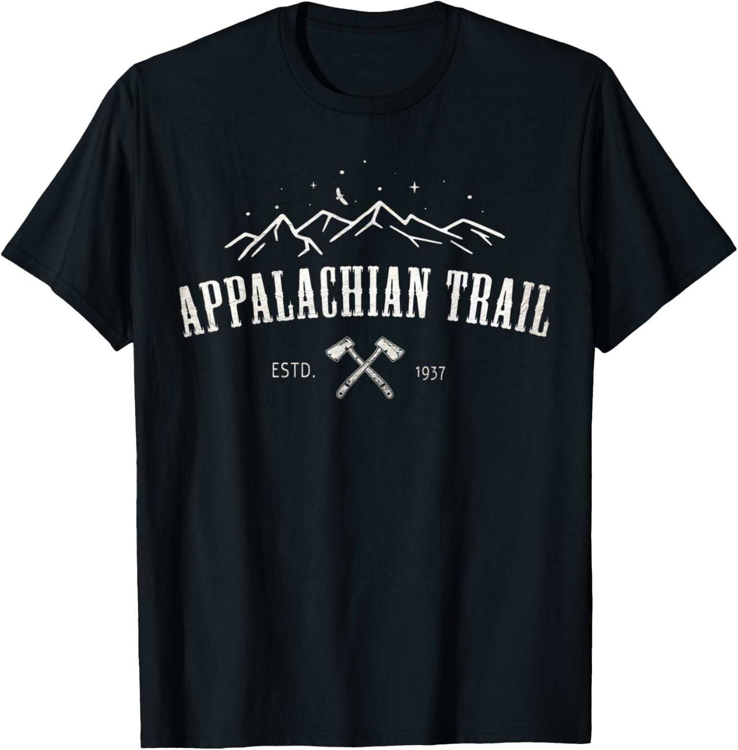 Appalachian Trail AT USA Backpacking Camping Hiking T-Shirt - T-Shirt | Black