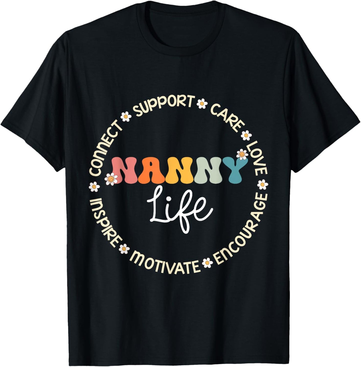 Nanny Life Appreciation Week Back to School T-Shirt - T-Shirt | Black