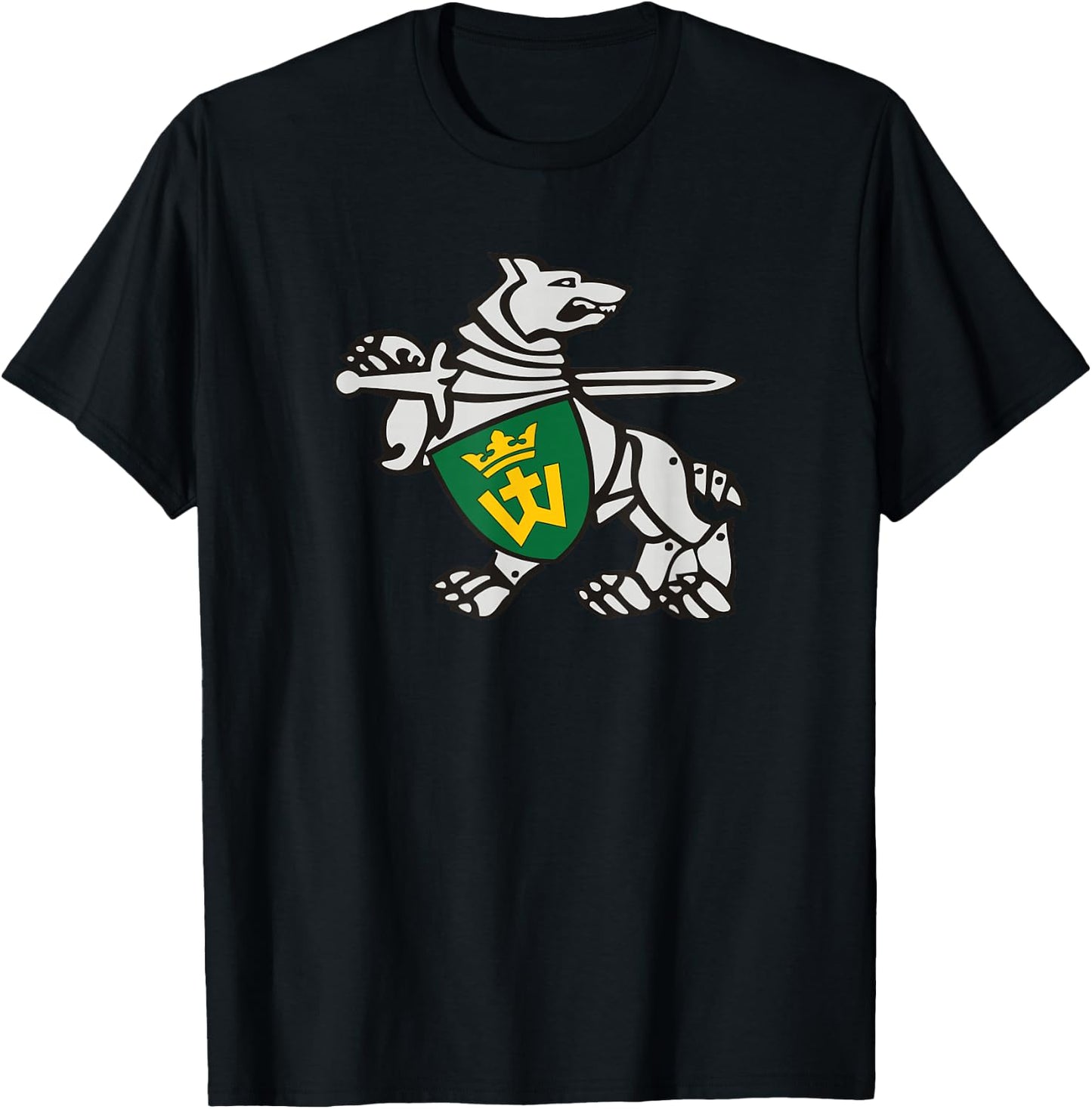 Iron Wolf Mindaugas by Lithuania Strong T-Shirt - T-Shirt | Black