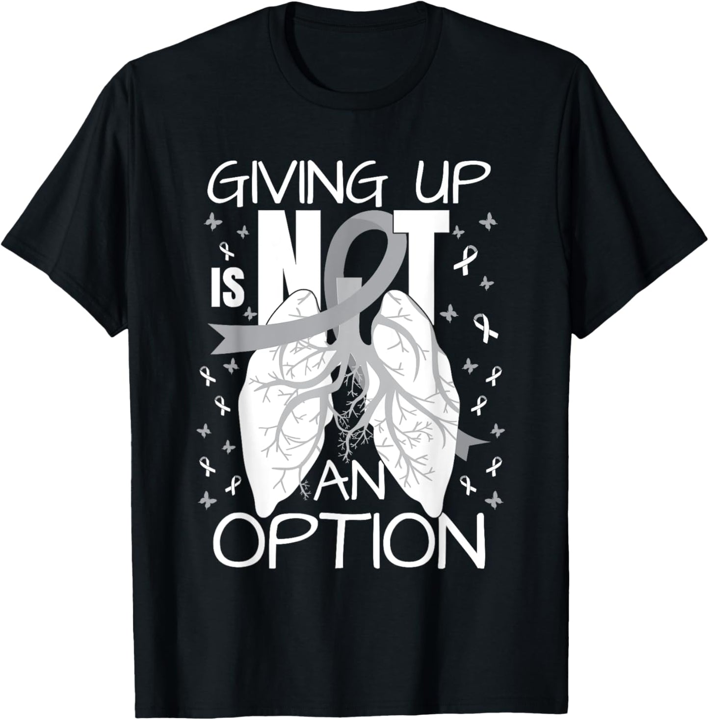 Lung Cancer Warrior T-Shirt - T-Shirt | Black