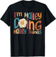 I'm Hailey Doing Hailey Things, Funny Groovy Retro Hailey T-Shirt - T-Shirt | Black
