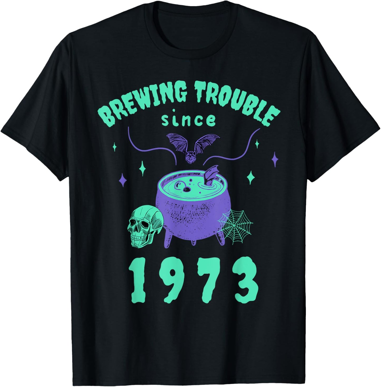 1973 funny Halloween Costume Birthday T-Shirt - T-Shirt | Black