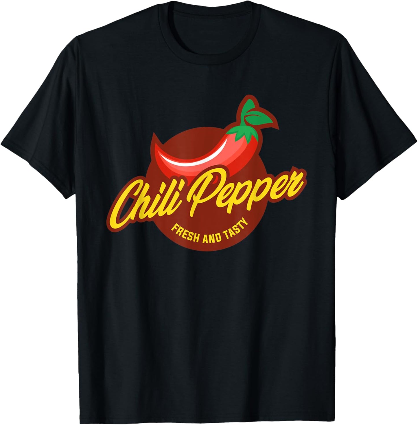 Chili Pepper Sauce Bottle Label Funny Halloween Costume T-Shirt - T-Shirt | Black