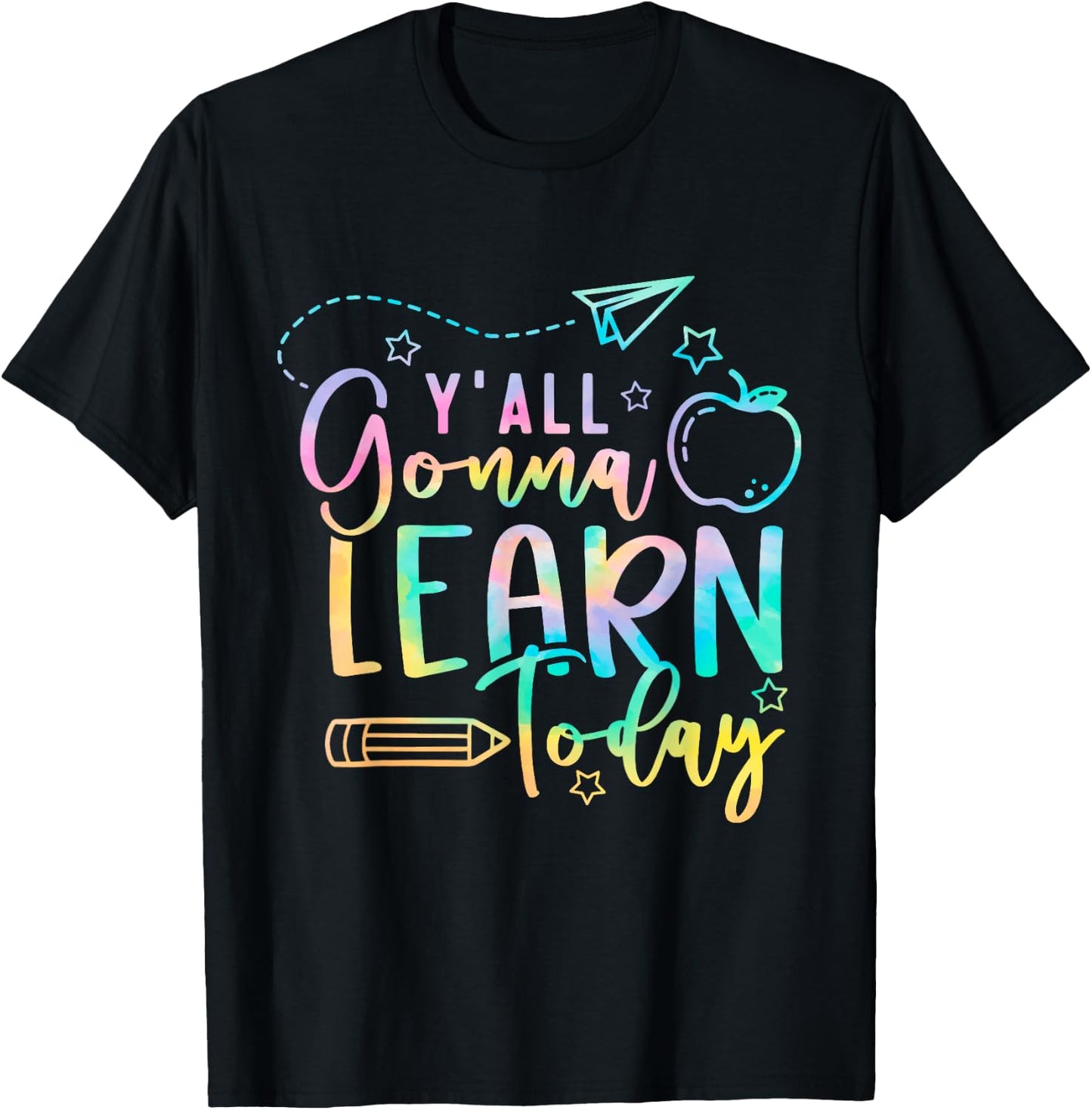 Y'all Gonna Learn Today Back to School Teacher Kids T-Shirt - T-Shirt | Black