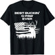 Best Buckin' G-Paw Ever American Flag Deer Antlers Hunting T-Shirt - T-Shirt | Black