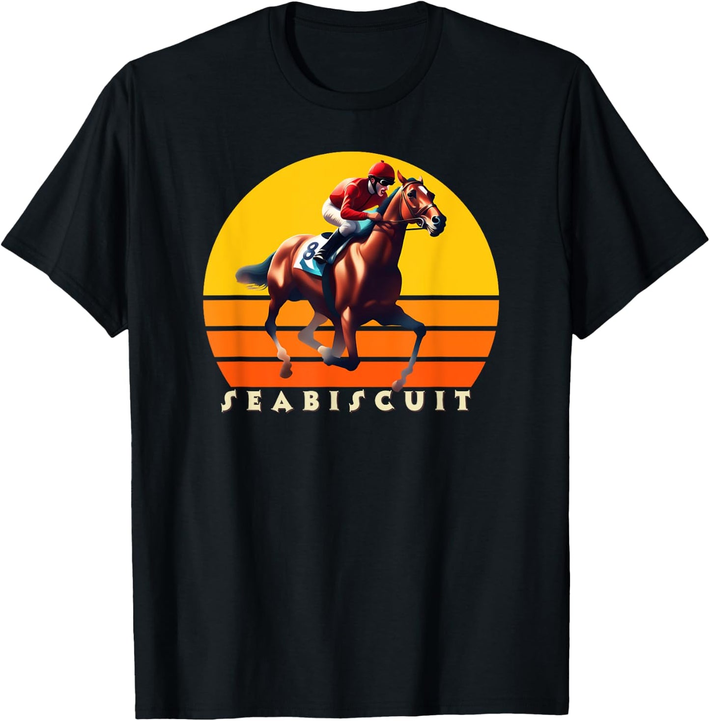Seabiscuit Horse, Horse Racing, Del Mar, Santa Anita Shirt T-Shirt - T-Shirt | Black