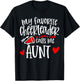 My Favorite Cheerleader Calls Me Aunt Funny Cheerleading T-Shirt - T-Shirt | Black