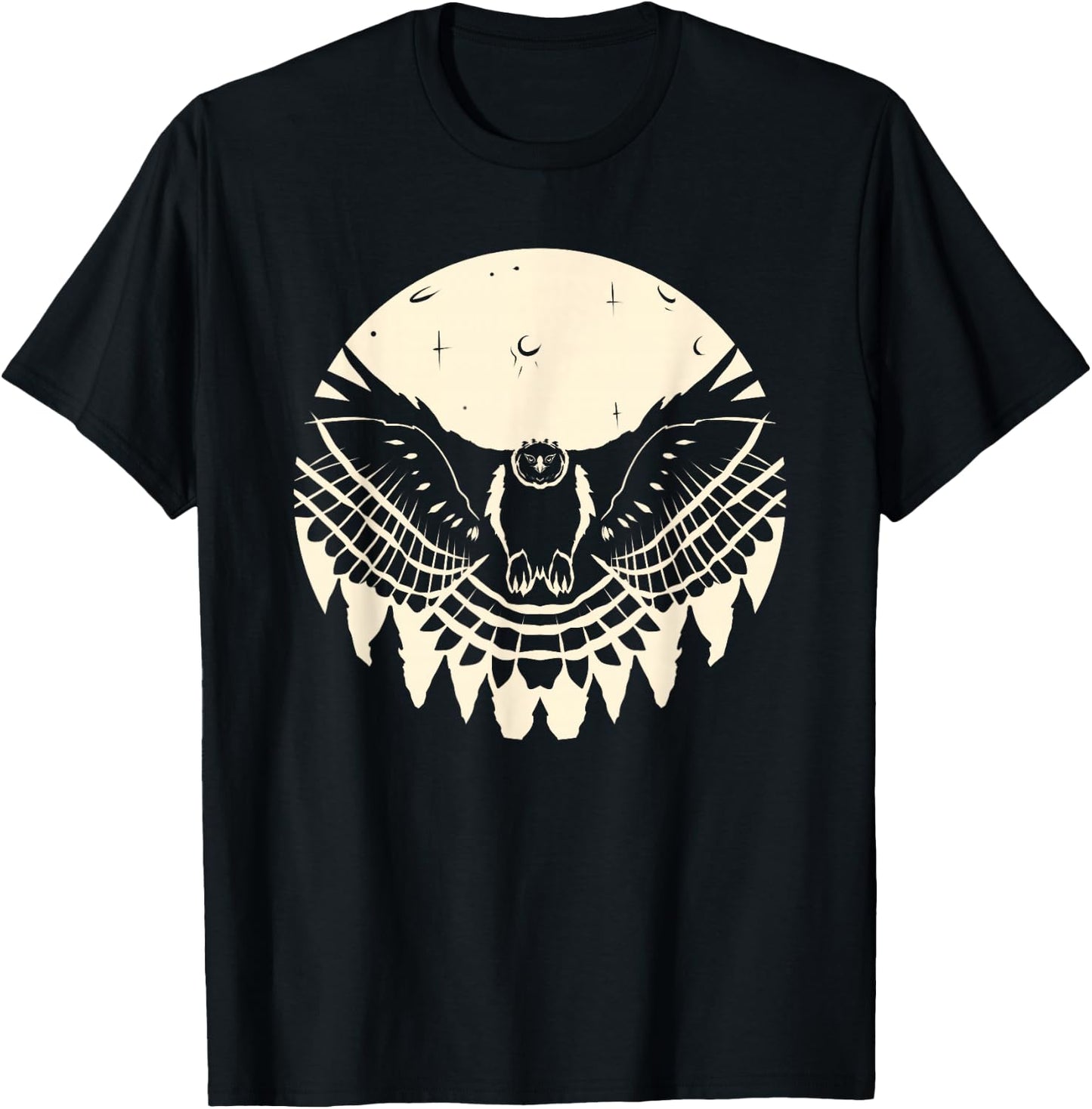 Harpy Eagle By The Moon Raptor Bird Birds Harpy Eagle T-Shirt - T-Shirt | Black