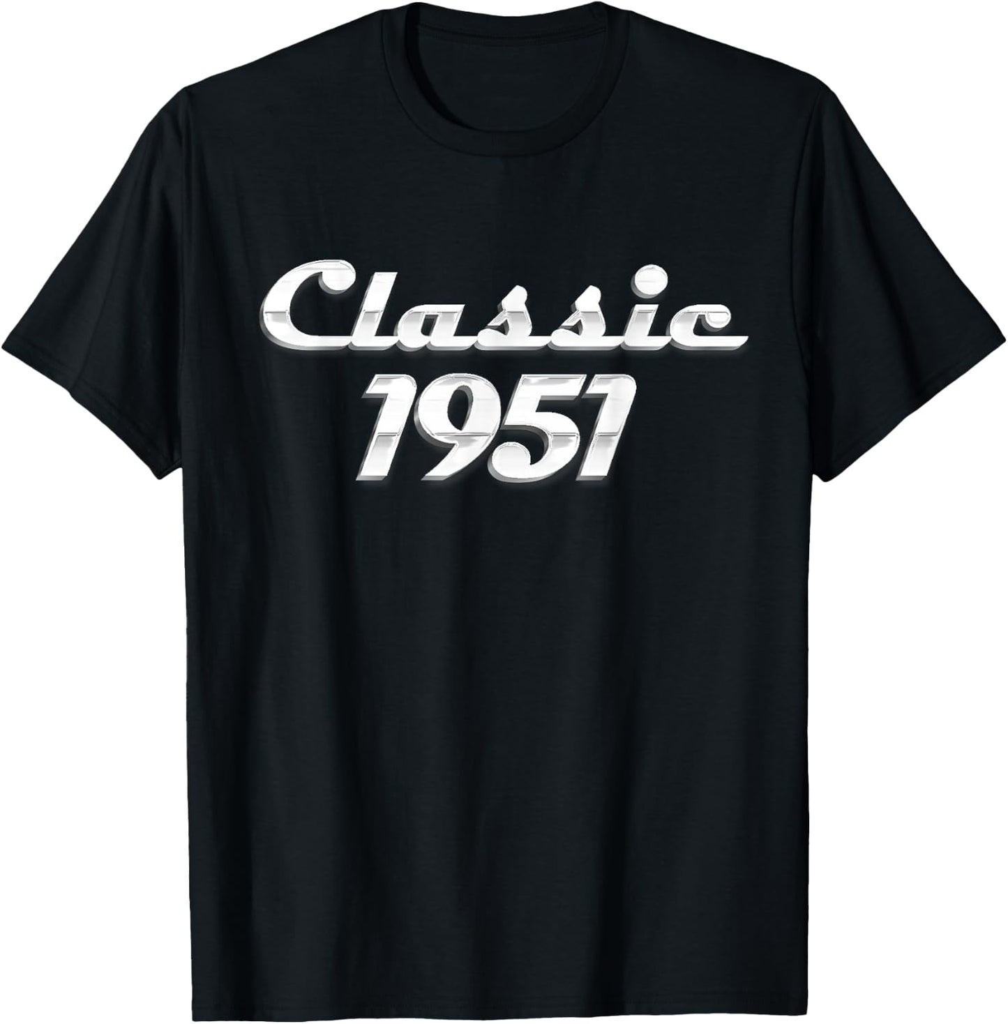 73 Year Old Gift Classic 1951 Vintage Car 73rd Birthday T-Shirt - T-Shirt | Black