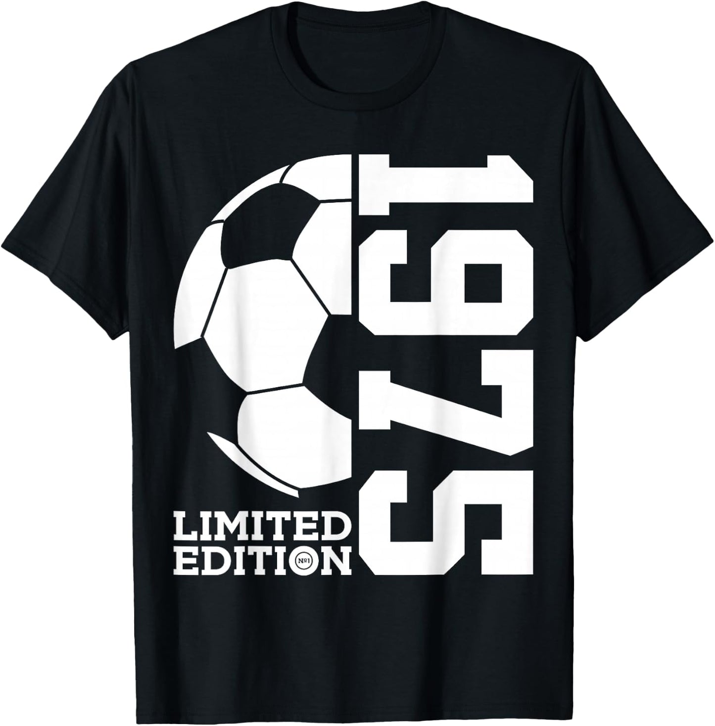 51st BIRTHDAY SOCCER LIMITED EDITION 1975 T-Shirt - T-Shirt | Black