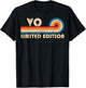 VO Surname Retro Vintage 80s 90s Birthday Reunion T-Shirt - T-Shirt | Black
