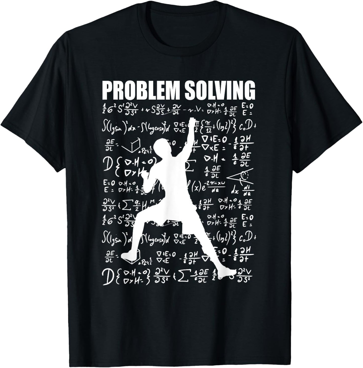 Problem Solving School Rock Climbing Climber Men Bouldering T-Shirt - T-Shirt | Black
