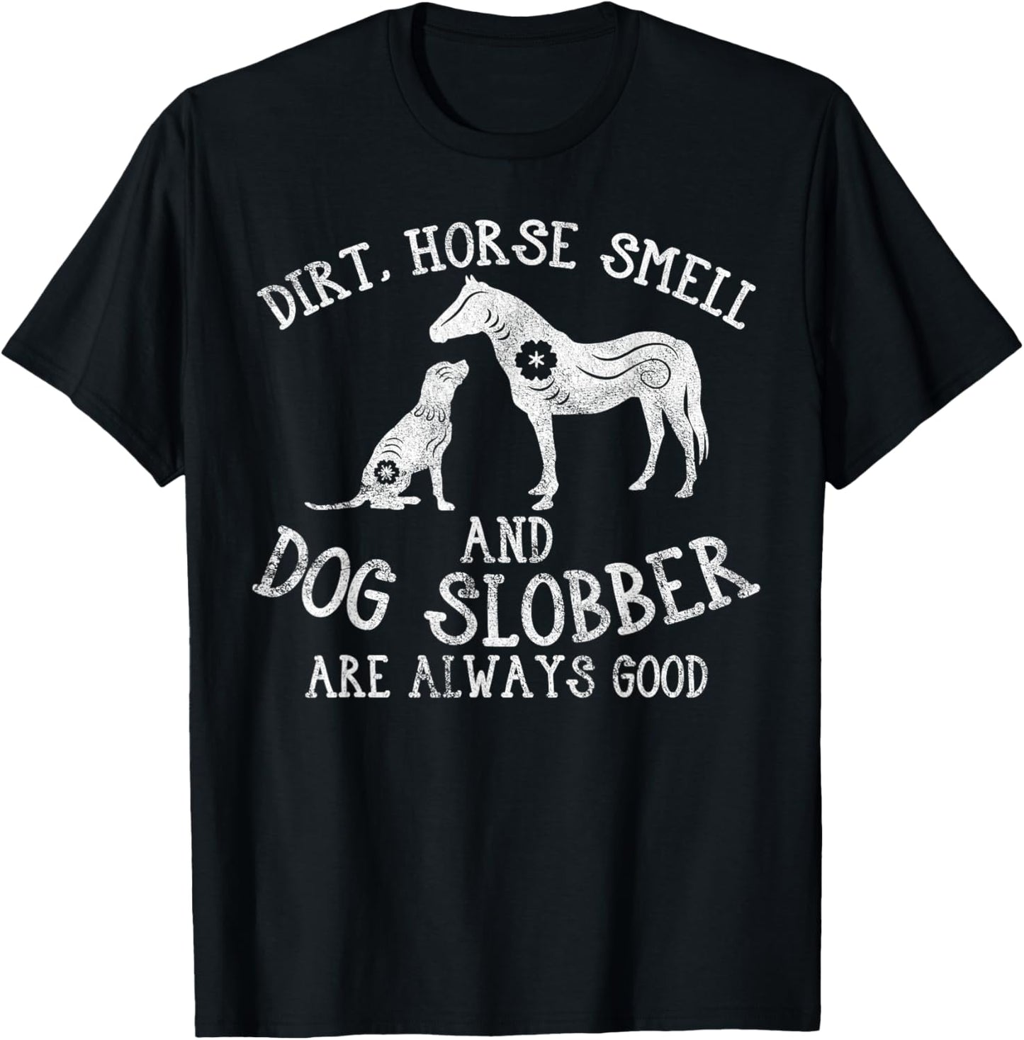 Horse Smell, And Dog Barn Farmer Owner Animal Lover Men Women T-Shirt - T-Shirt | Black
