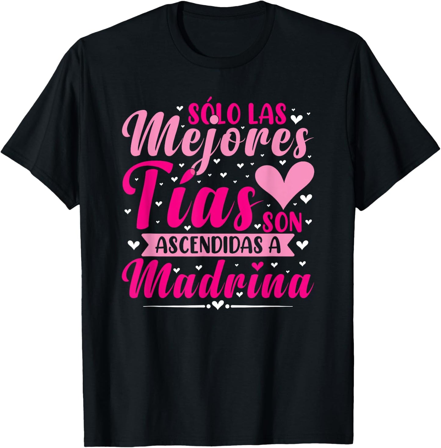Tía Madrina Bautizo T-Shirt - T-Shirt | Black