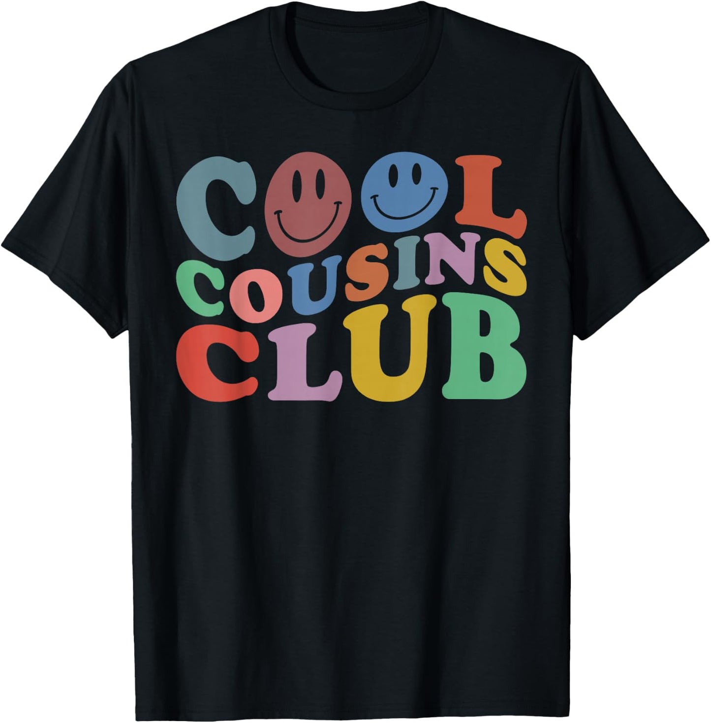 Cool Cousins Club, Funny Cousin Crew Kids Boys Girls T-Shirt - T-Shirt | Black