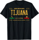Tijuana License Plate, Tijuana T-Shirt - T-Shirt | Black