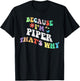 Retro Groovy Because Im Piper Thats Why Funny Custom Name T-Shirt - T-Shirt | Black