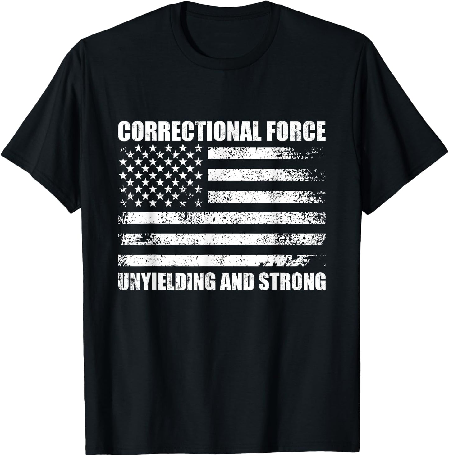 Correctional officer quote corrections patriotic design T-Shirt - T-Shirt | Black