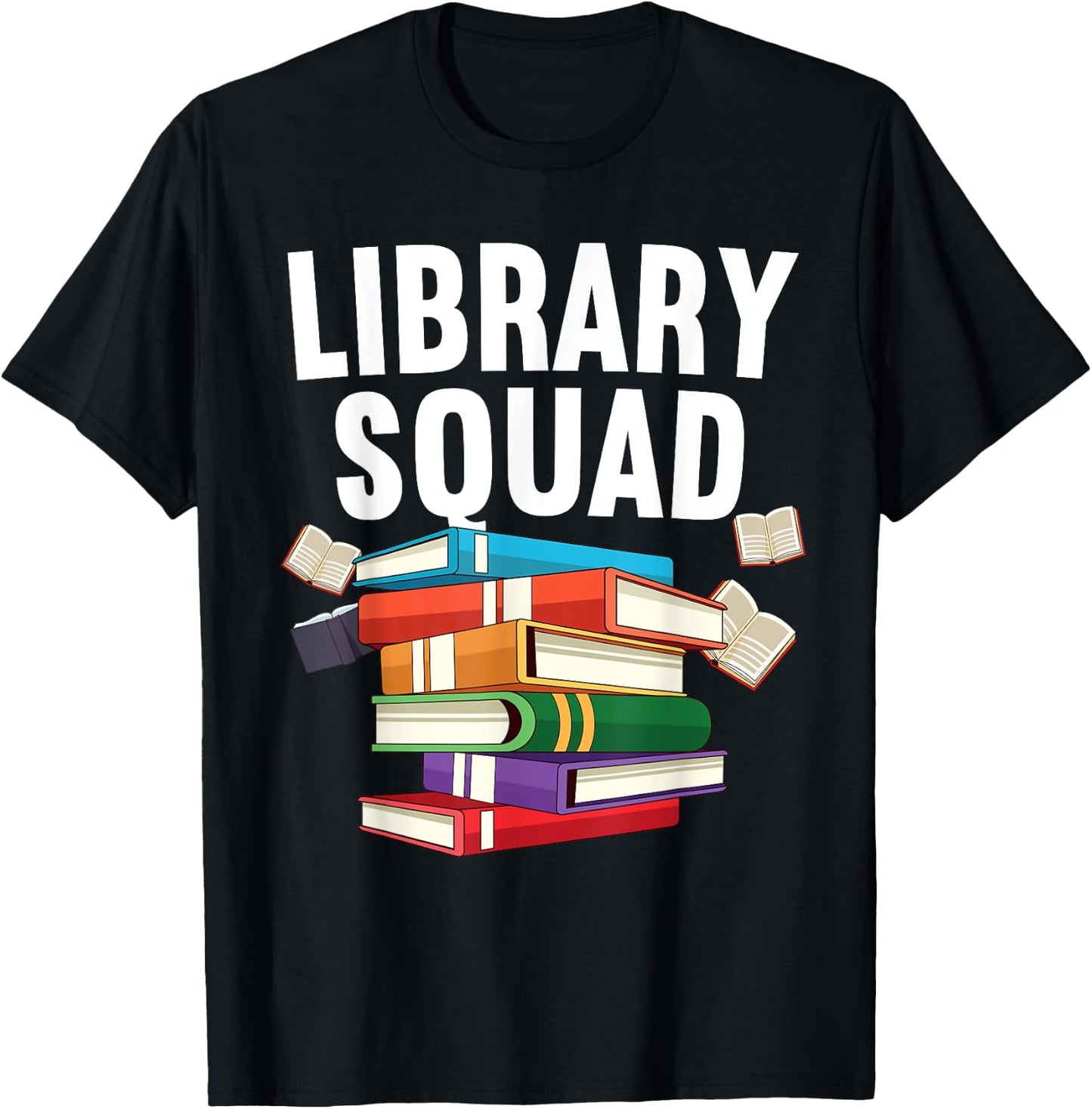Funny Library Women School Librarian Fiction Lover T-Shirt - T-Shirt | Black