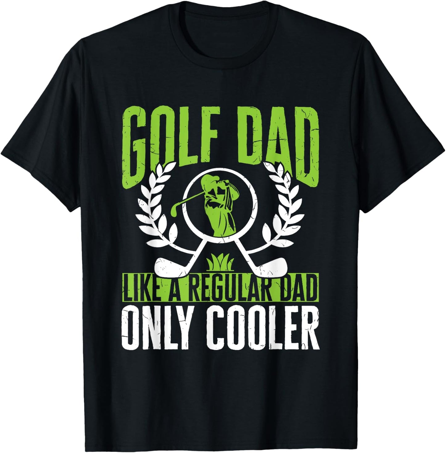 Golf Golfer Golf Dad like a regular Dad only cooler T-Shirt - T-Shirt | Black