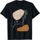 Line Art Abstract Minimalist Women Silhouette T-Shirt - T-Shirt | Black