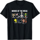 Looney Tunes Moods Of The Week Classic Characters Group Shot T-Shirt - T-Shirt | Black