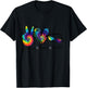 Peace Love Swim Goggles Tie Dye Swimmer Swimming T-Shirt - T-Shirt | Black