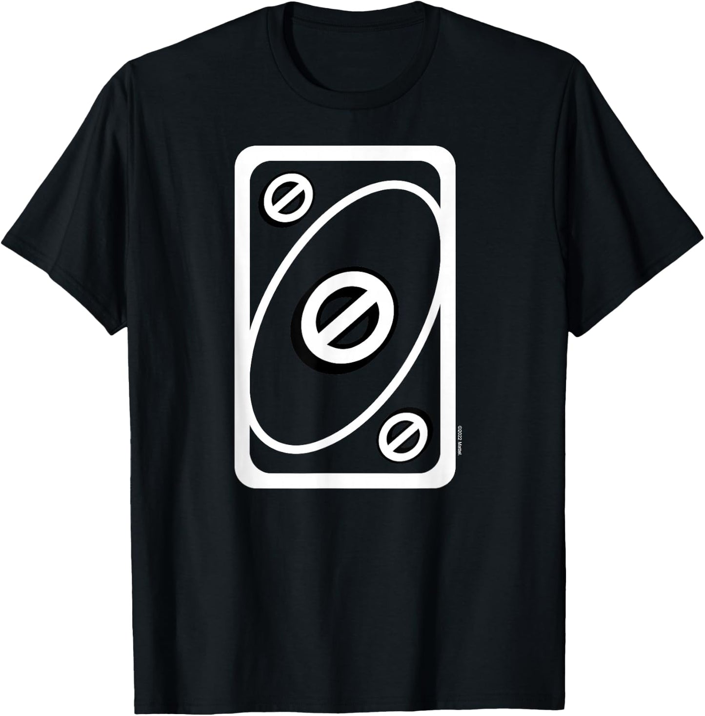 UNO - Red Skip Card T-Shirt - T-Shirt | Black