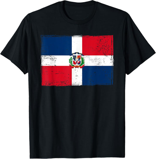 Dominican Republic Flag & Dominican Outfit T-Shirt - T-Shirt | Black