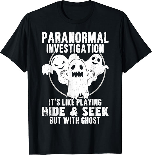 Paranormal Investigator Ghost hunting T-Shirt - T-Shirt | Black