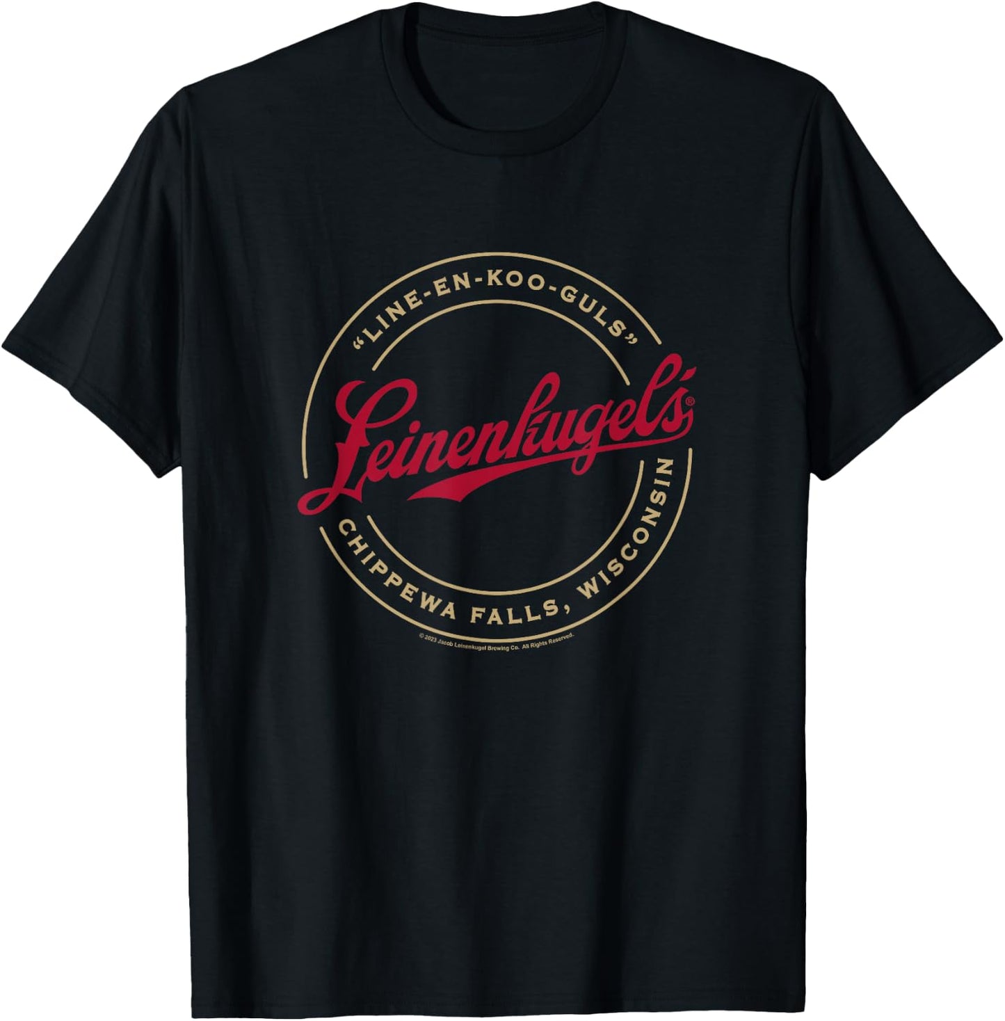 Coors Brewing Company Leinenkugel's Line-En-Koo-Guls Logo T-Shirt - T-Shirt | Black