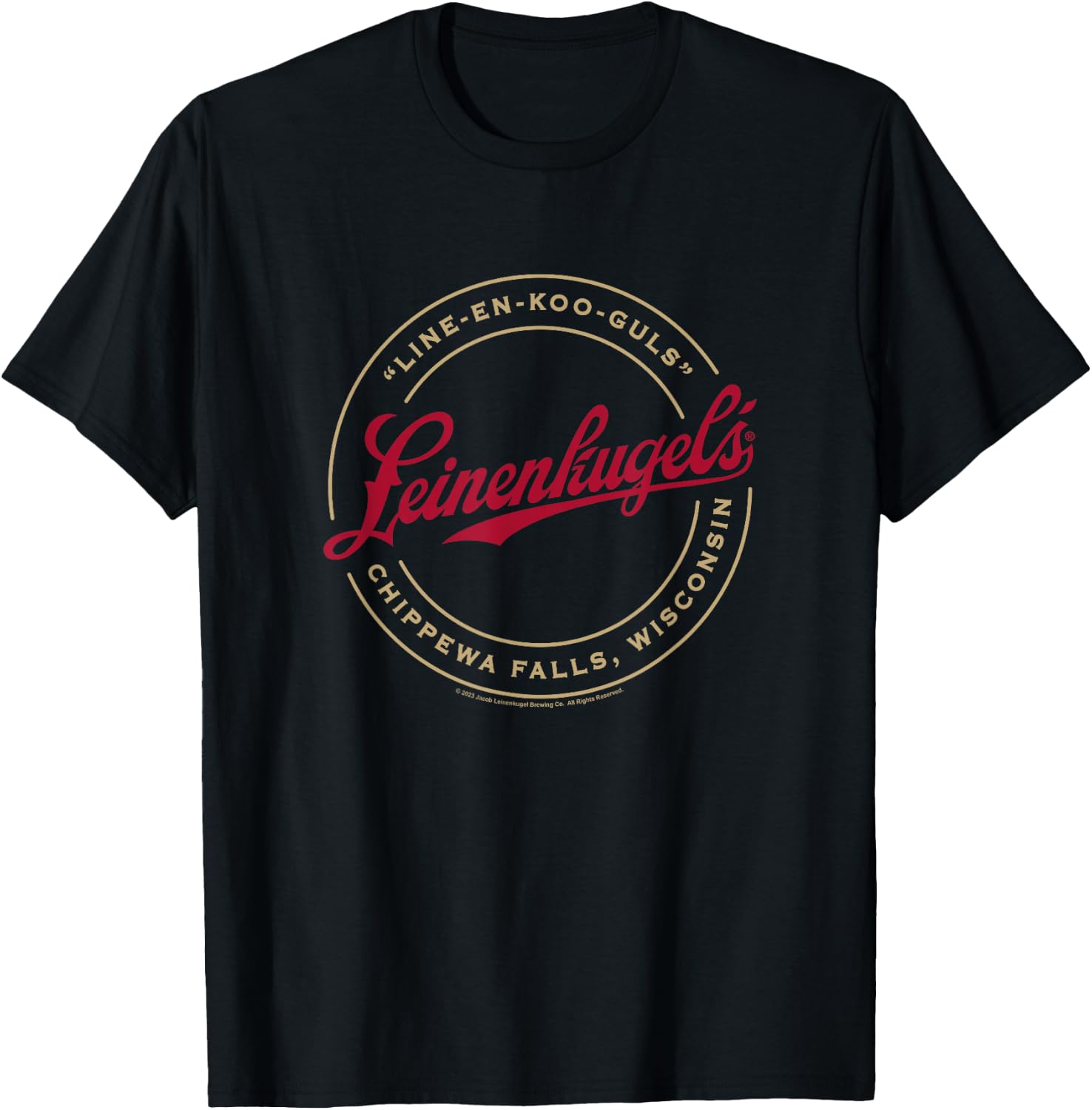 Coors Brewing Company Leinenkugel's Line-En-Koo-Guls Logo T-Shirt - T-Shirt | Black