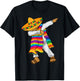 Cinco De Mayo Dabbing Mexican Poncho Kids Toddler Boy Men T-Shirt - T-Shirt | Black