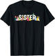 Disney Princess Squad Sister Family Trip Vacation Reunion T-Shirt - T-Shirt | Black