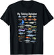 My Fishing Alphabet Fisherman Angling Fish Angler T-Shirt - T-Shirt | Black