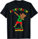 Dabbing Black King Juneteenth Melanin Brown Skin Boys Dab T-Shirt - T-Shirt | Black