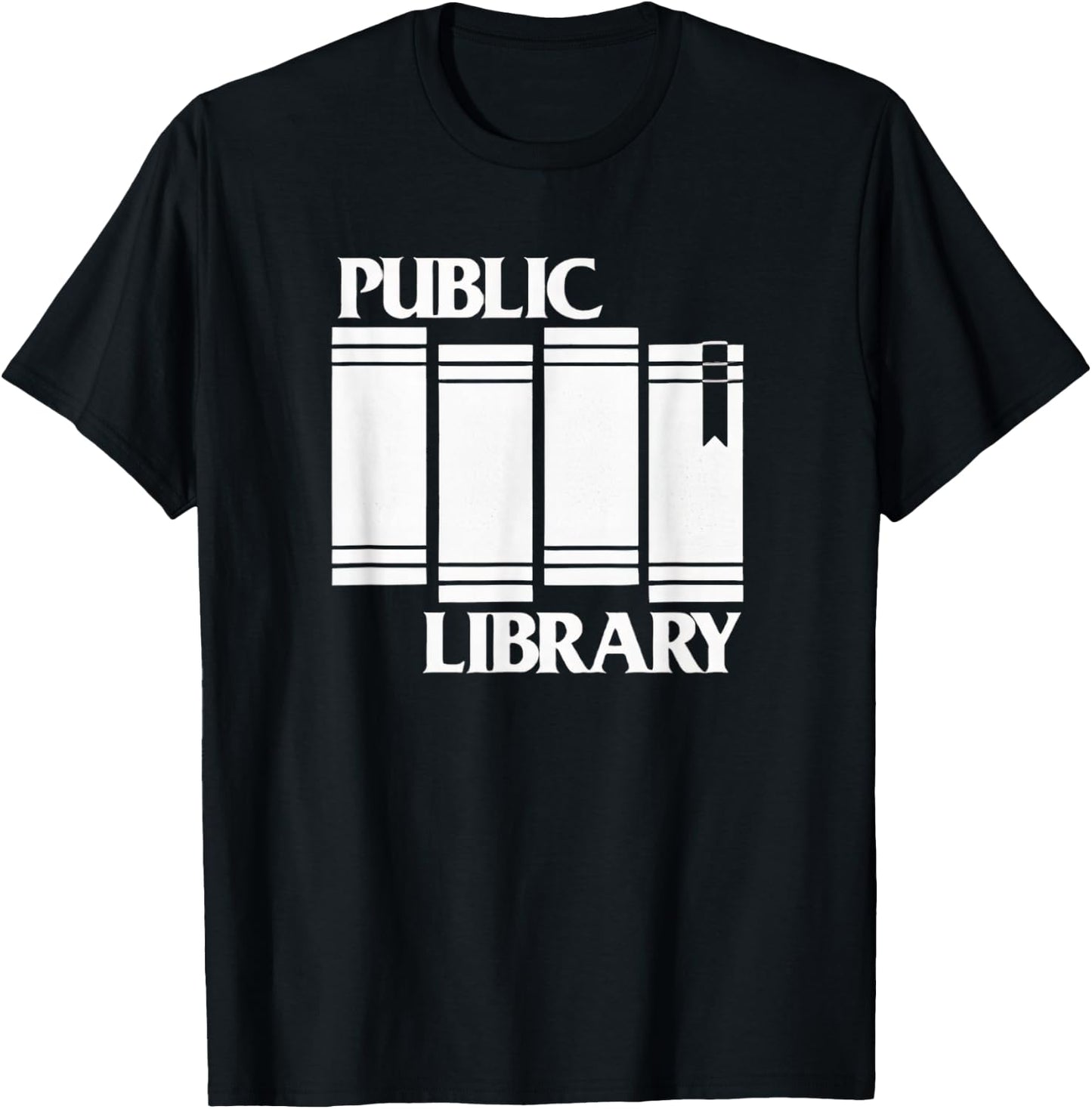 Public Library Punk Libraries Books T-Shirt - T-Shirt | Black