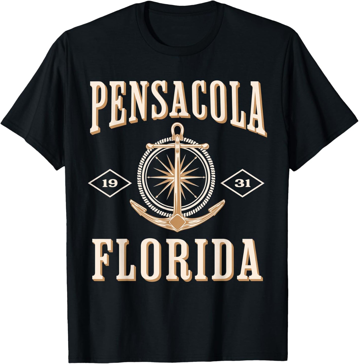 Pensacola Florida Beach Summer Vacation Women Kids T-Shirt - T-Shirt | Black