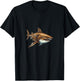 Mechanical Shark In Steampunk Style T-Shirt - T-Shirt | Black
