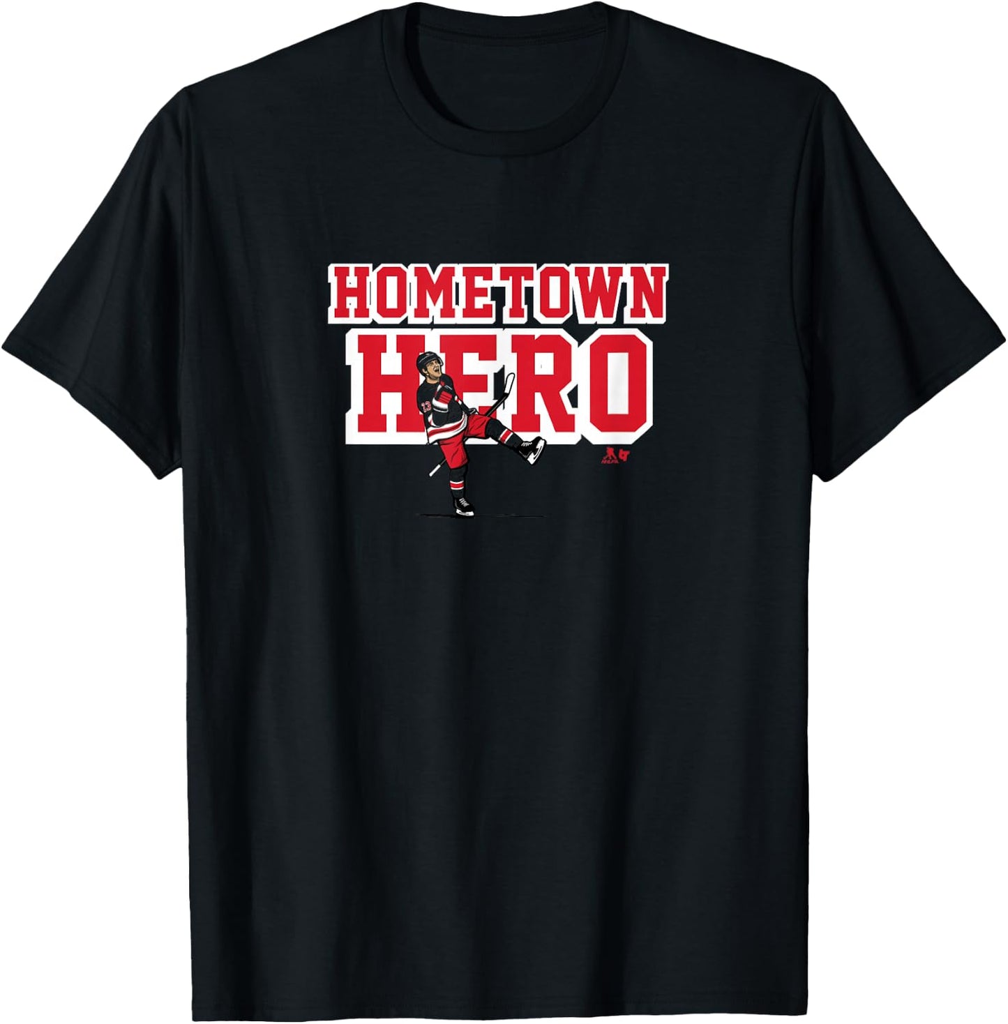 Adam Fox: Hometown Hero - New York Hockey T-Shirt - T-Shirt | Black