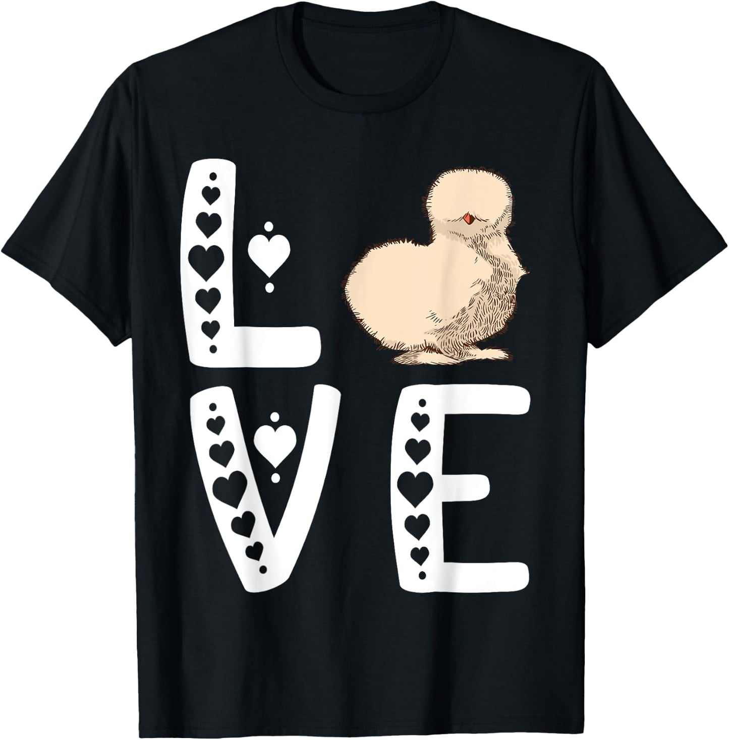 Silkie Chicken Silkie Chicken Lover Love Silky Chicken T-Shirt - T-Shirt | Black
