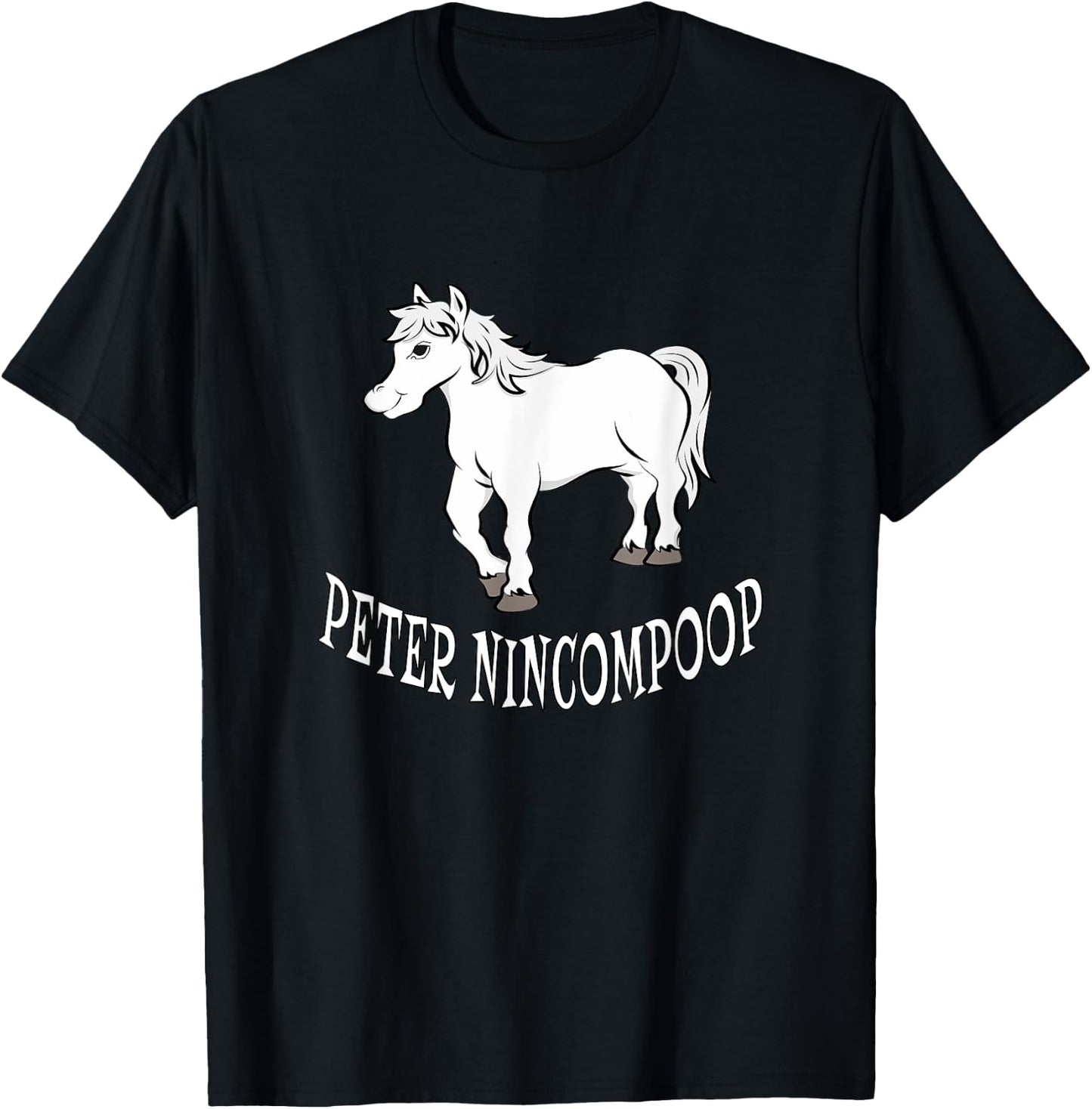 Peter Nincompoop - Horse T-Shirt - T-Shirt | Black